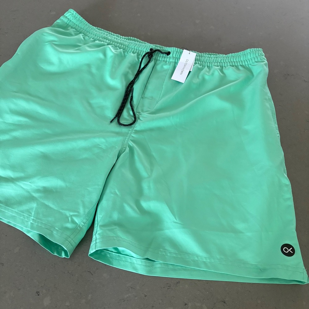 Outerknown Nomadic Volley Swim Trunks Men XXL Sea Green Board Shorts Hike NEW